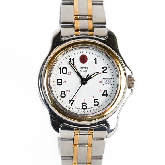 Swiss Army Ladies Officer 30mm Quartz Watch – Two-Tone, White Dial - Picture 4 of 9